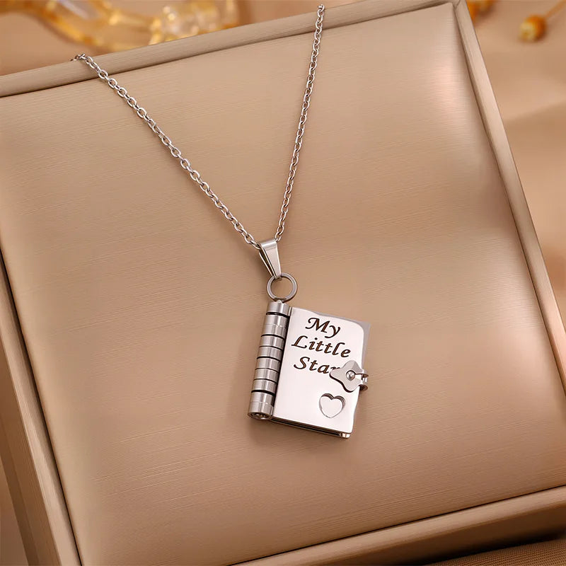 My Little Star Book Pendant Necklace