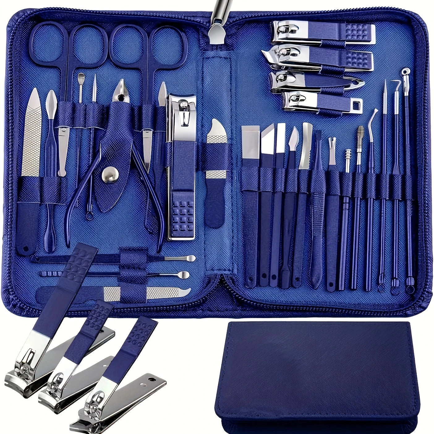30pcs Manicure Set Portable Stainless Steel Nail Cutter T
