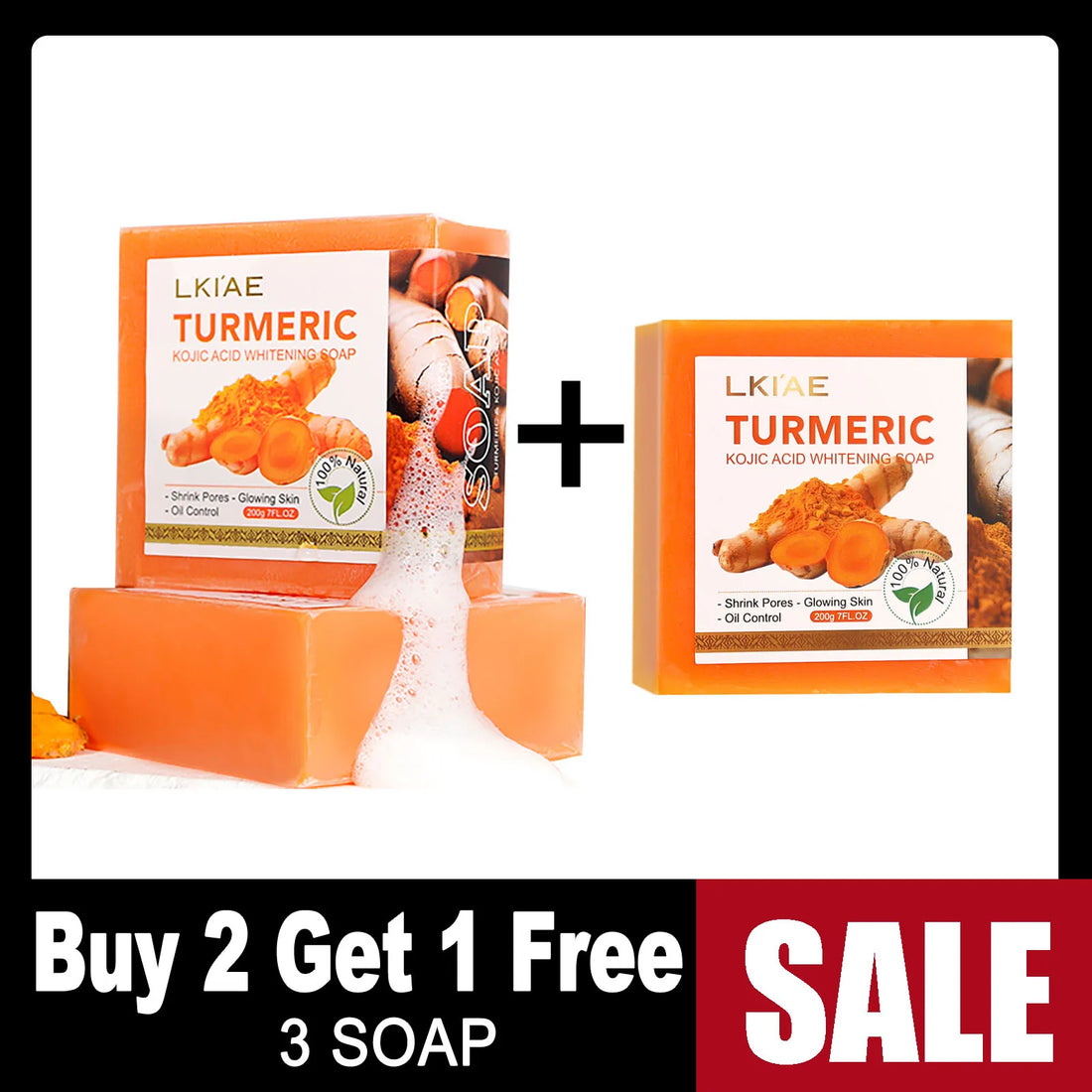 Natural Turmeric  Soap Whitening Body Wash