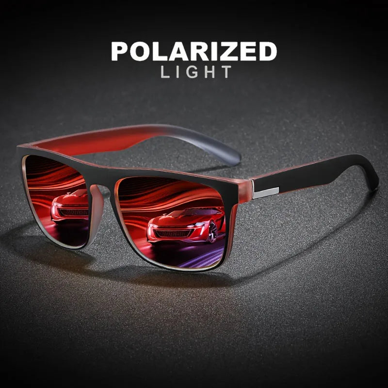 3Pcs Fantasy Gradient Mutipcolor Square Polarized Sunglasses