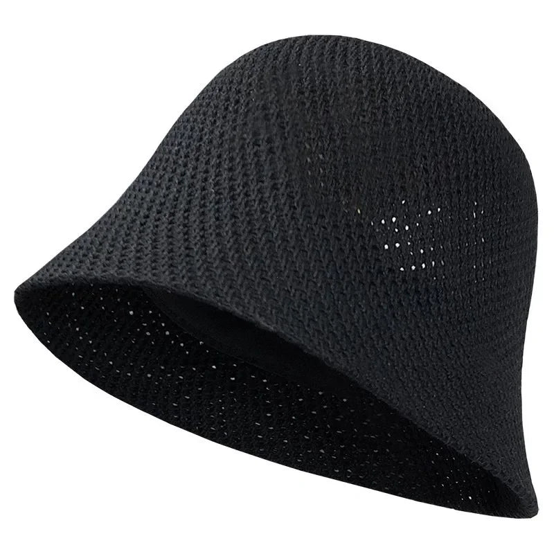 Coselan Women Bucket Hat Summer Hollow Out Thin Breathable