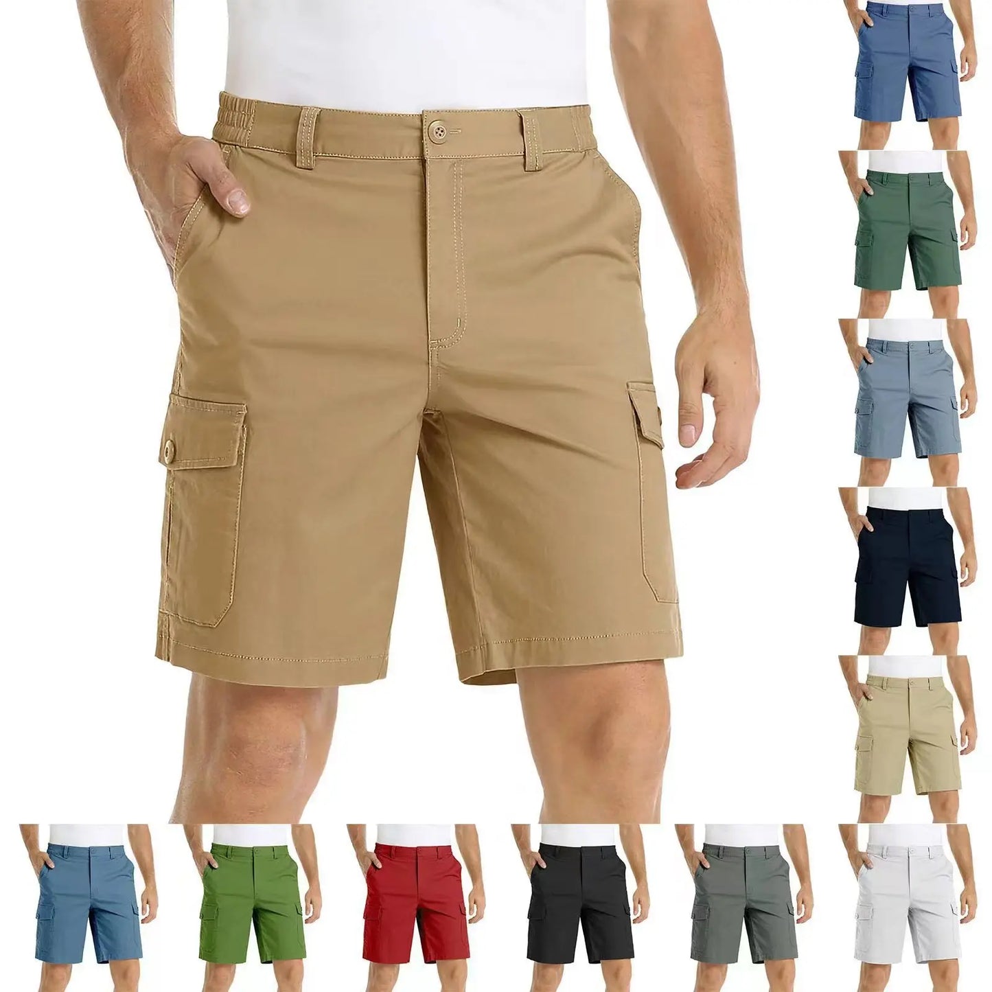 Breathable Quick Dry Hiking Shorts With  Pockets Athletic Cargo Shorts Casual Sports Travel Short Pants