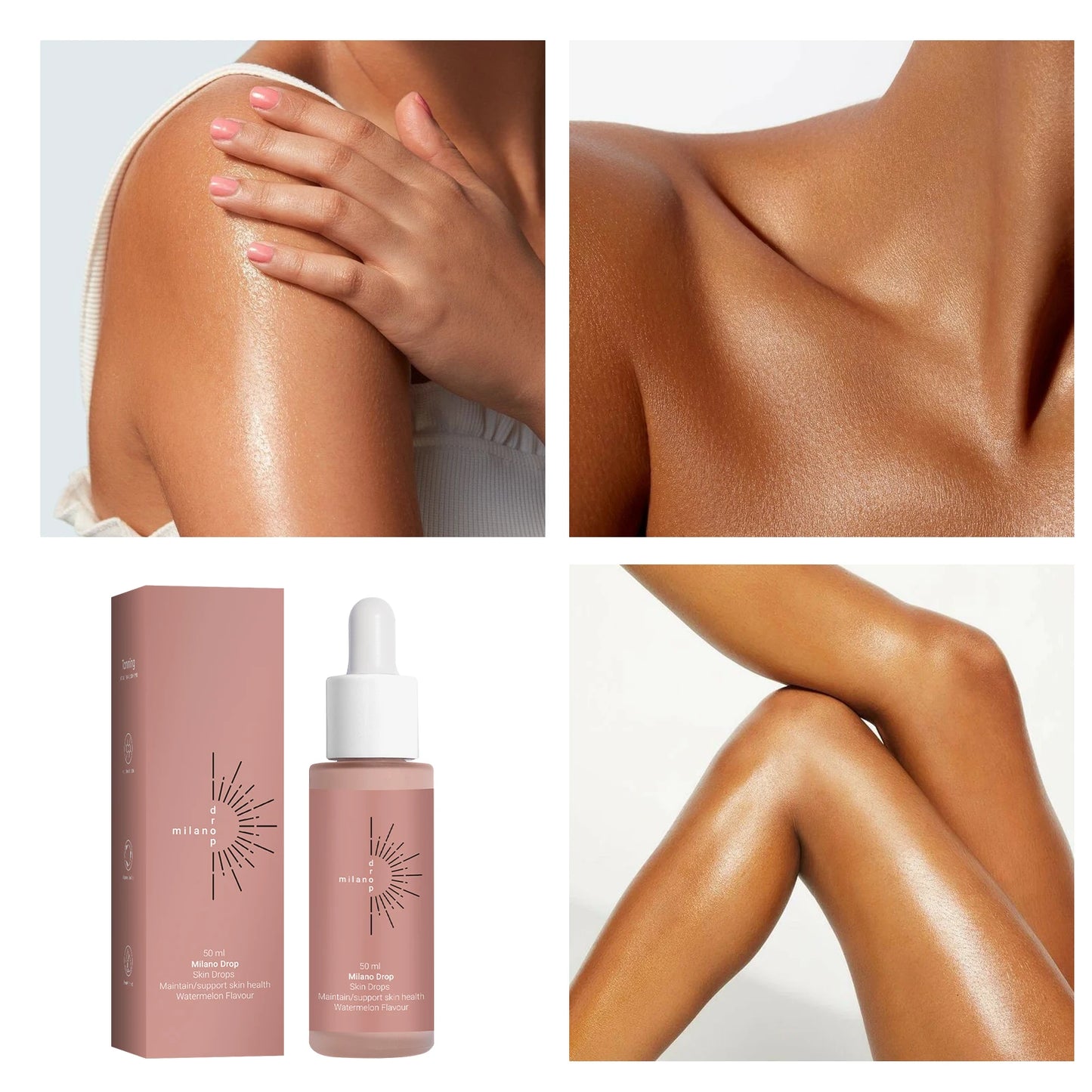 Coselan Tanning Drops Body Self Tanner Sunless Tanning Lotion