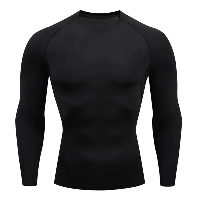 Men Gym Sport T-shirt Compression Elastic T Shirt
