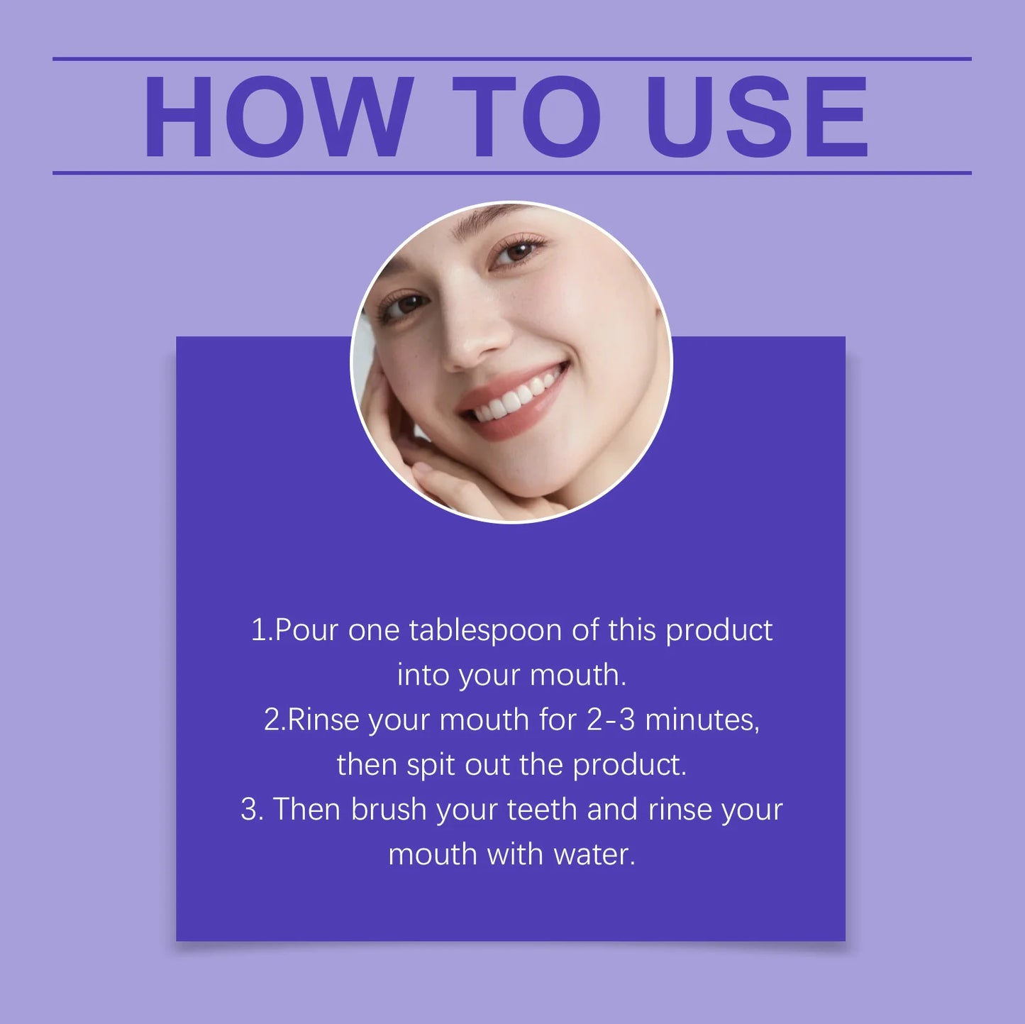 20pcs Purple Mouthwash Portable Strips Fresh