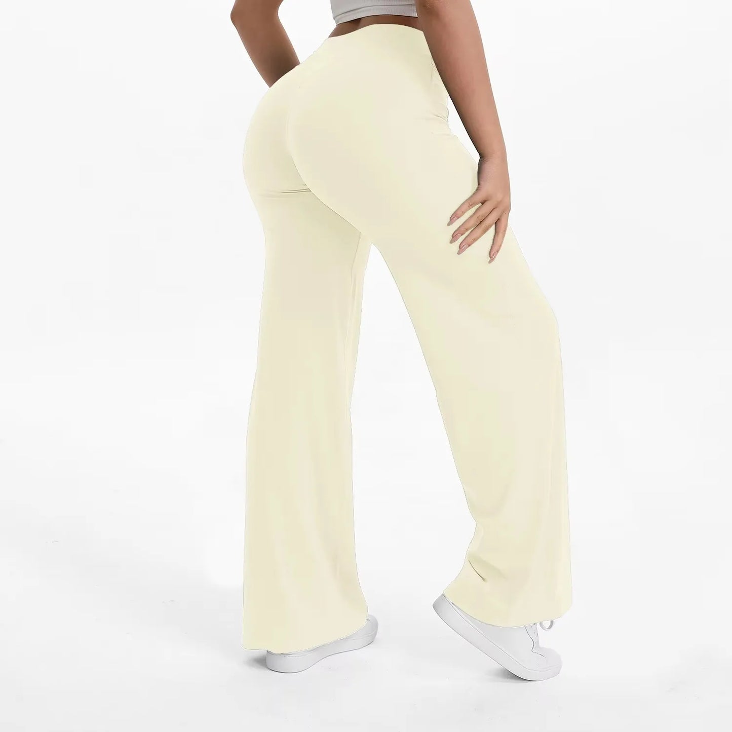 Sport Trousers SoftMotion Straight-Leg Pants Women's High Waist Yoga Bottoms GYM Naked Feel Pilates Running