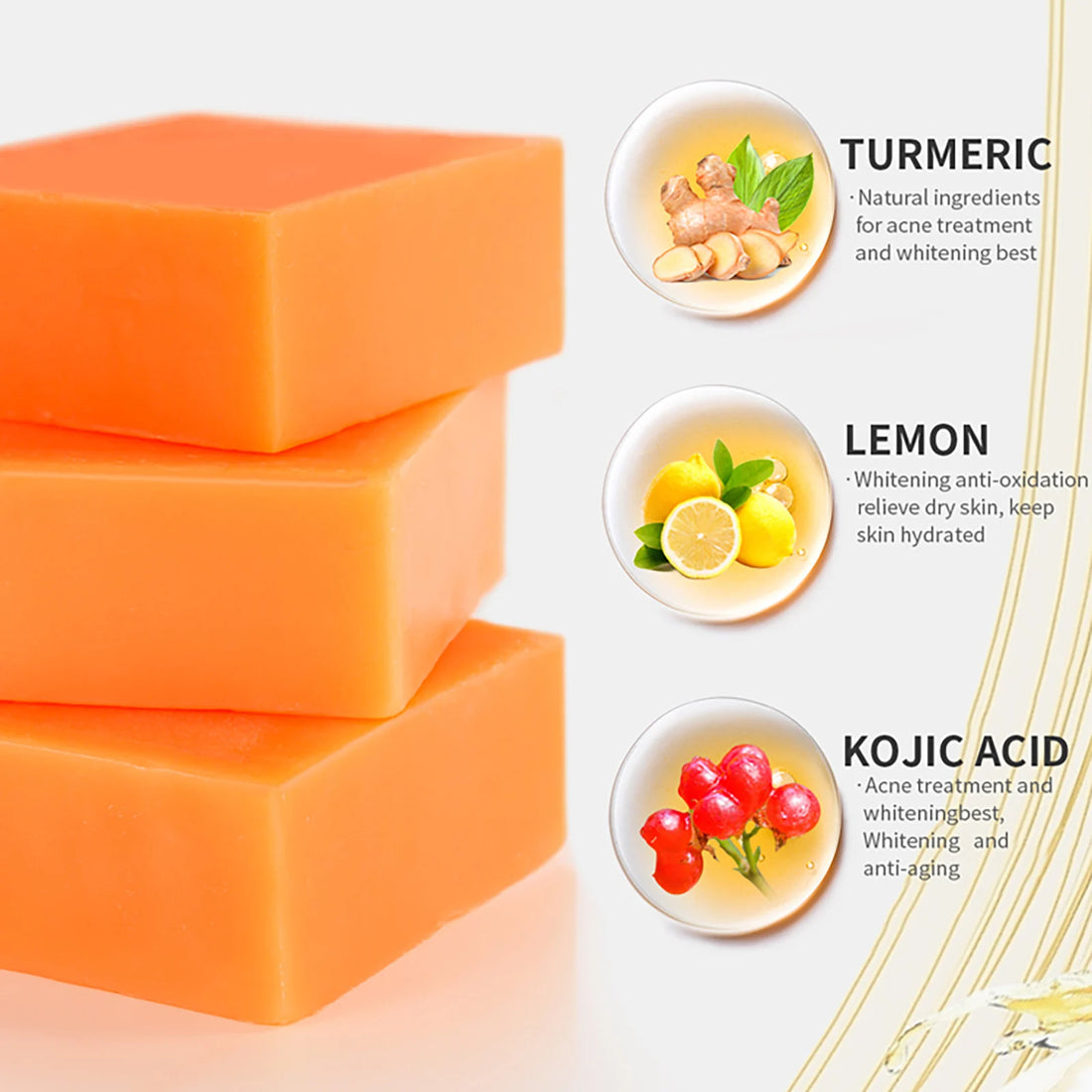 Natural Turmeric  Soap Whitening Body Wash