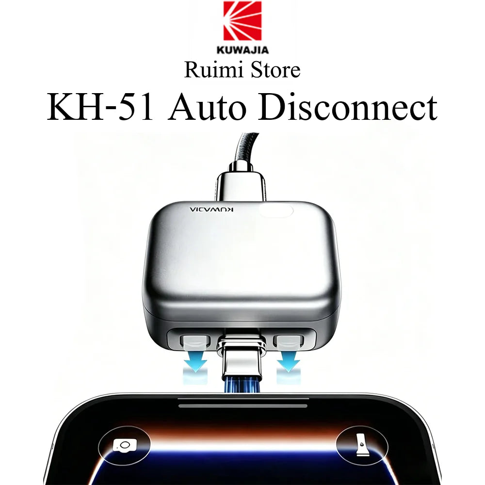 Smart Auto Stop Charging Protector - AI Auto Disconnect 140W Fast Charger | Overcharge Protection for iPhone & Android