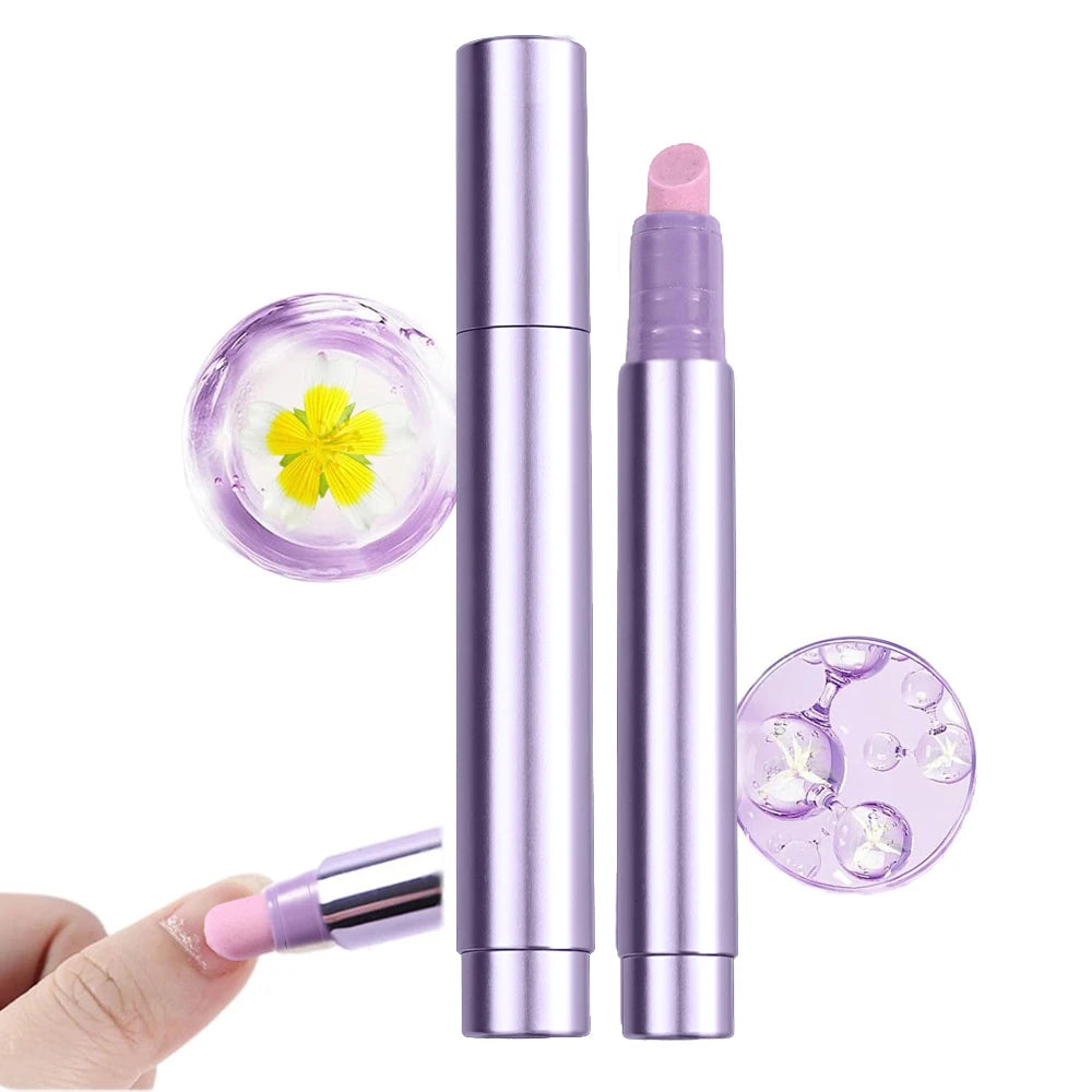3-in-1 Cuticle Pusher Nail Oil Pen Portable Ceramic Cuticle Oil Pusher Pen