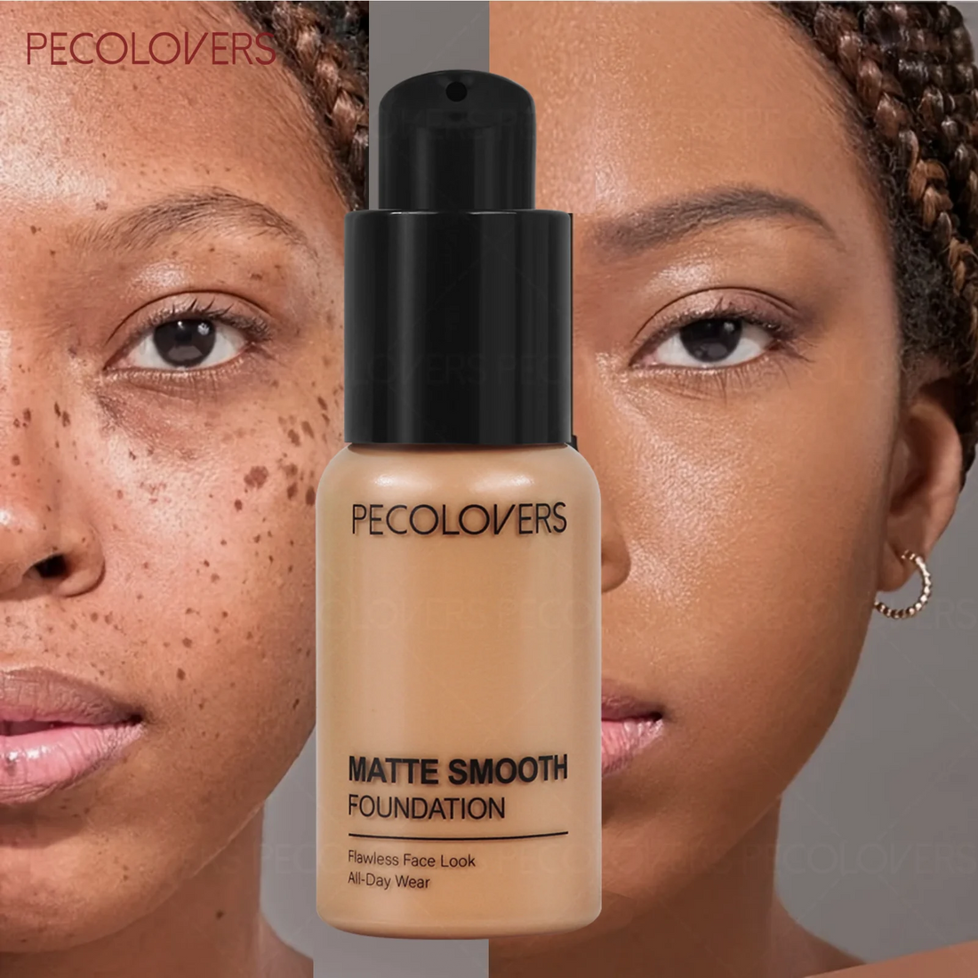 Full Coverage Waterproof Foundation – Oil-Control, Long-Lasting, Multi-Tone Fit