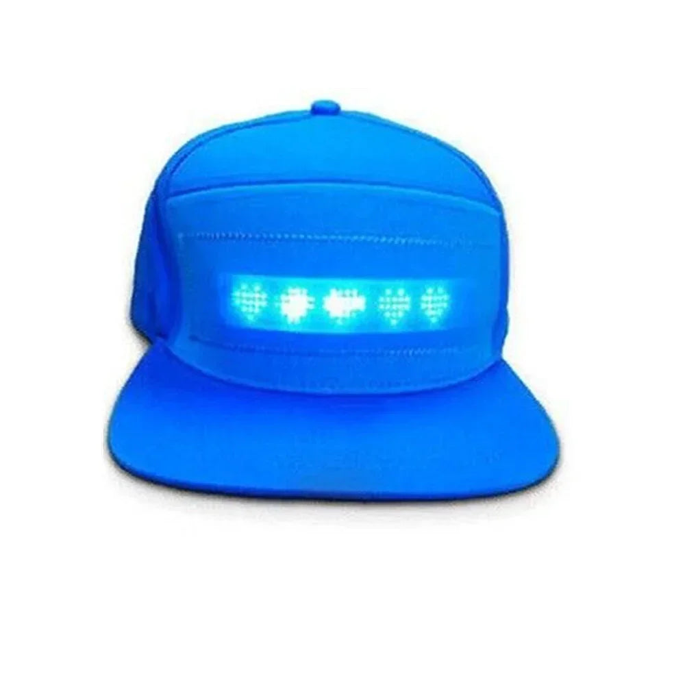 USB Rechargeable Bluetooth APP Programmable Baseball Cap