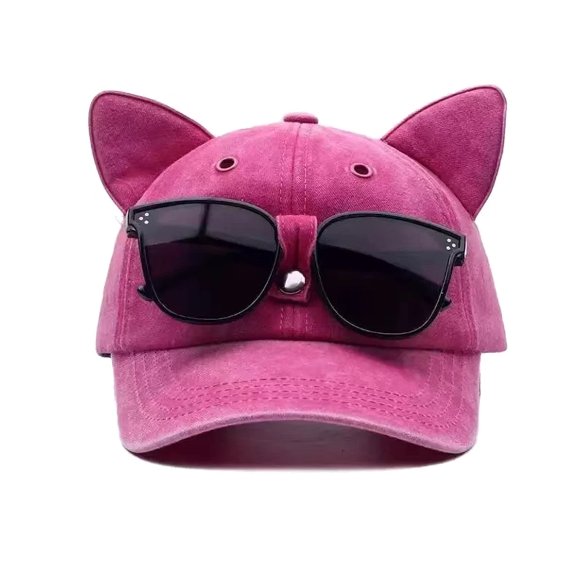 Unisex Personality Cat Ear Baseball Caps Spring Autumn Outdoor Adjustable Casual Hats Sunscreen Hat Sports Cap