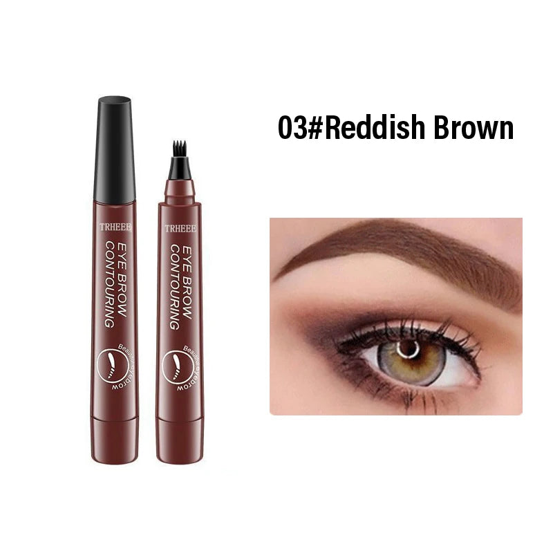 4-Tip Eyebrow Pencil – Long-Lasting, Waterproof & Smudge-Proof