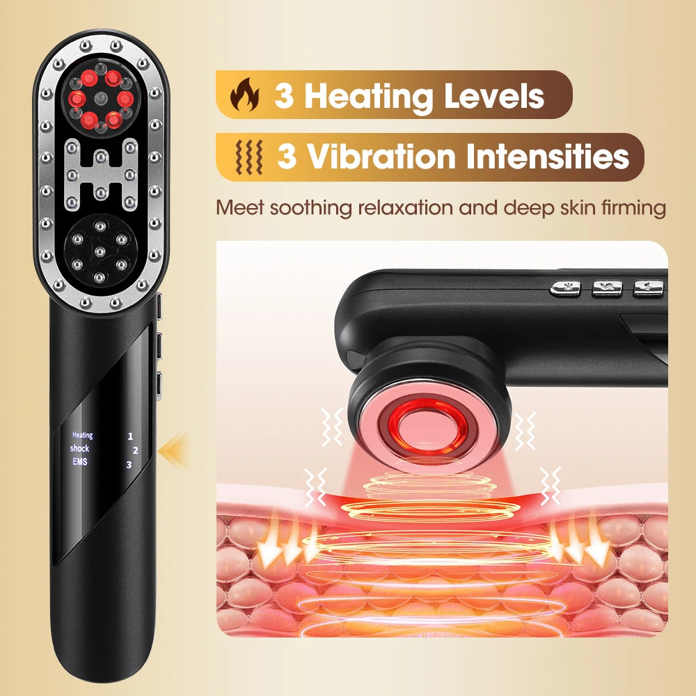 4 In 1 Multifunction Electric Massage Comb EMS Scalp Massager