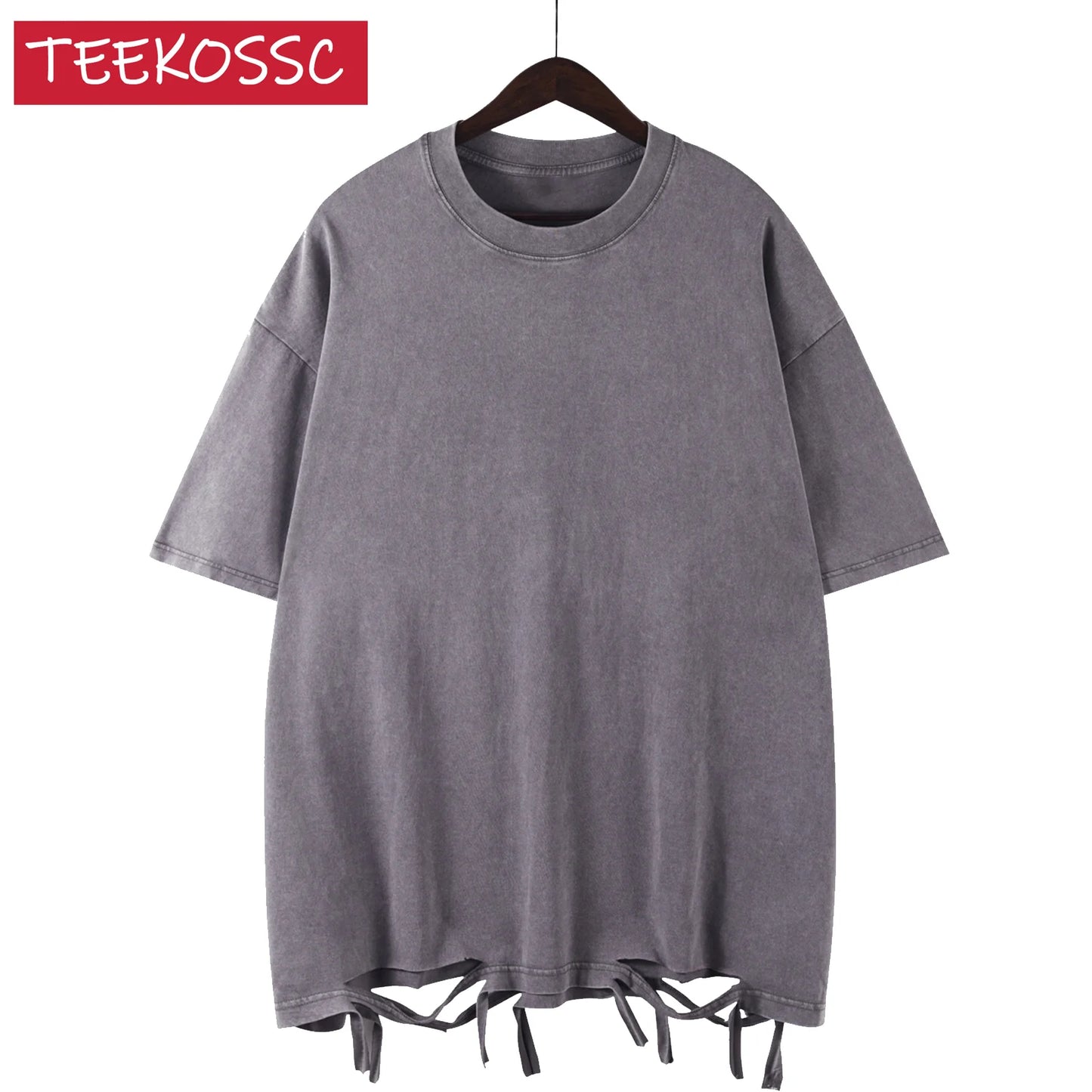 Tshirts for Men Gym Vintage Heavyweight T Shirts Cotton Workout Acid Wash Baggy Tees