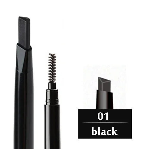 Double-Ended Eyebrow Pencil – Waterproof, Long-Lasting Triangle Tip