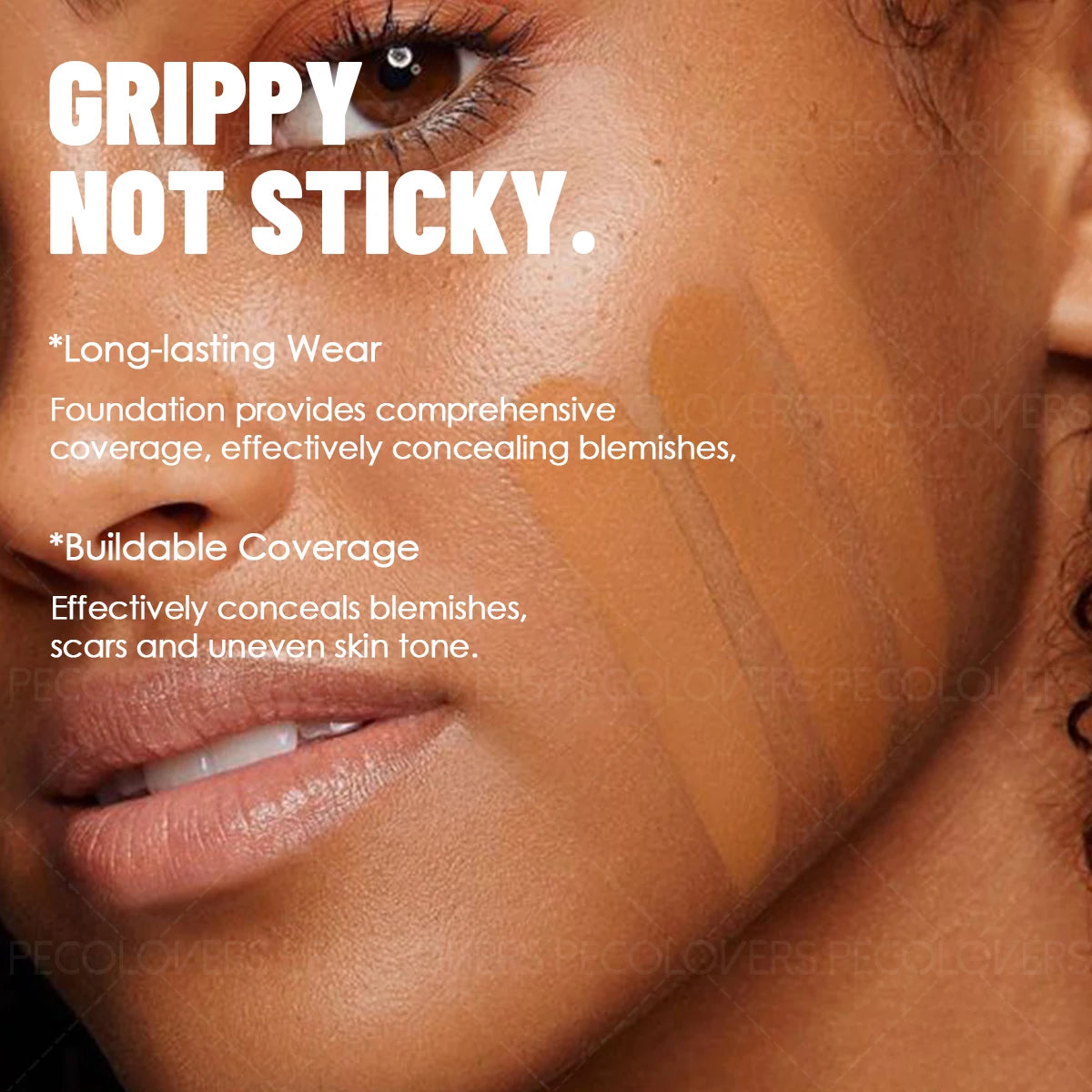 Full Coverage Waterproof Foundation – Oil-Control, Long-Lasting, Multi-Tone Fit