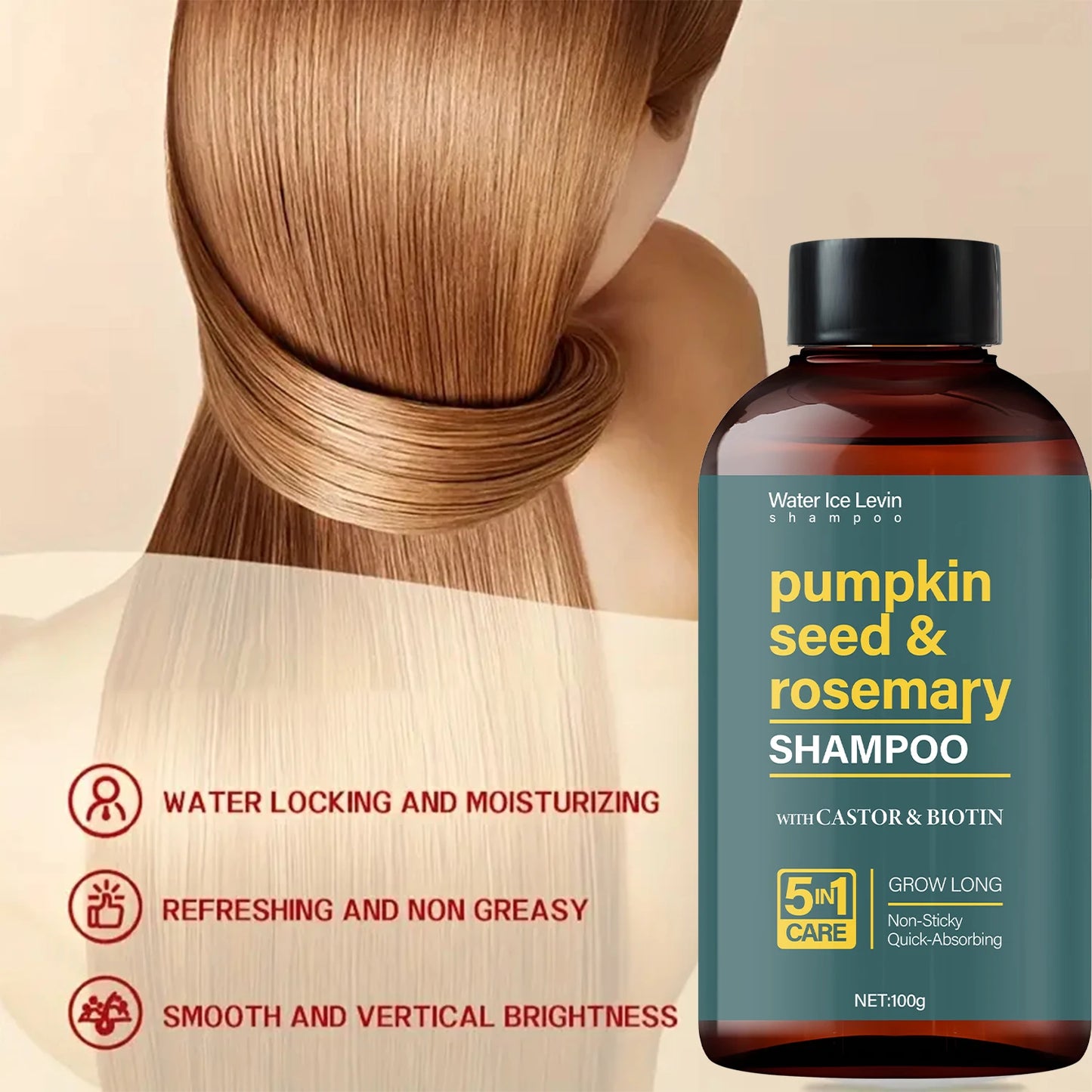 Water Ice Levin Pumpkin Seed & Rosemary Shampoo