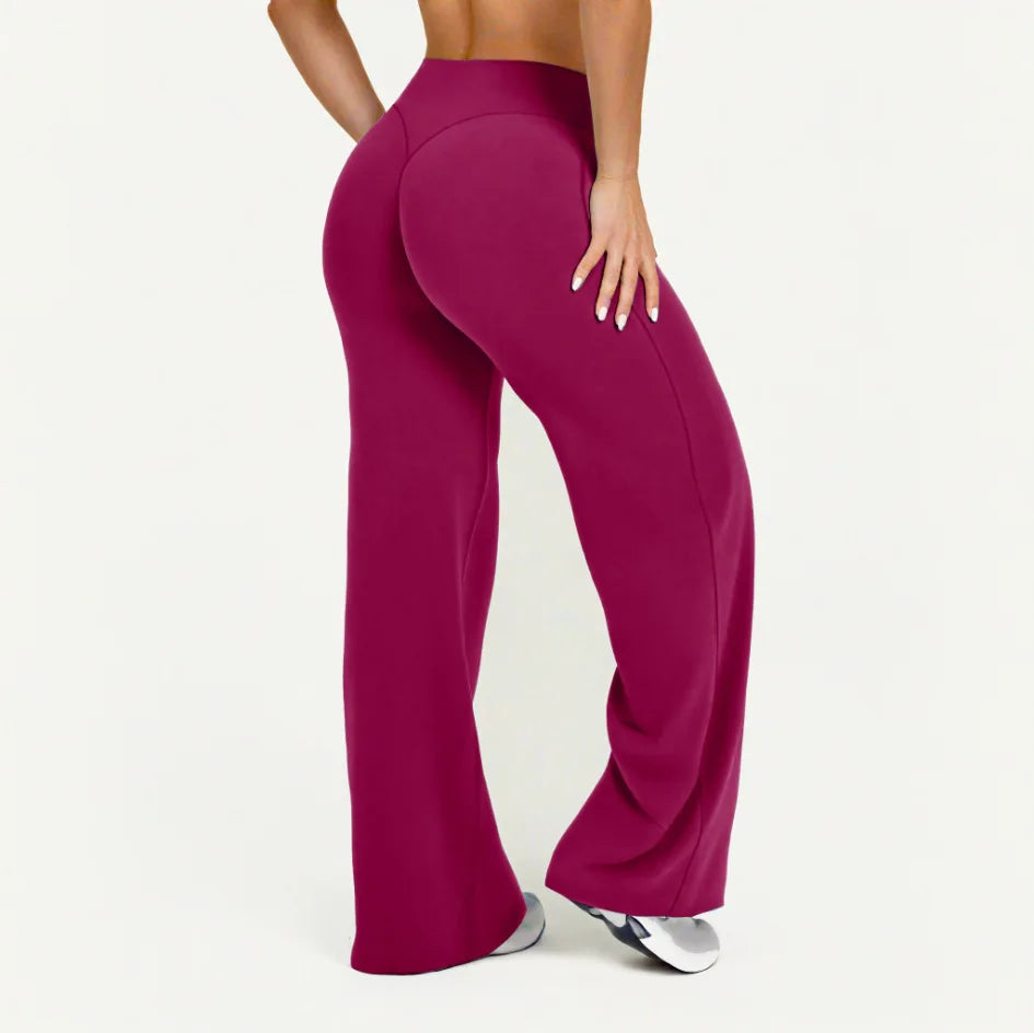 Sport Trousers SoftMotion Straight-Leg Pants Women's High Waist Yoga Bottoms GYM Naked Feel Pilates Running