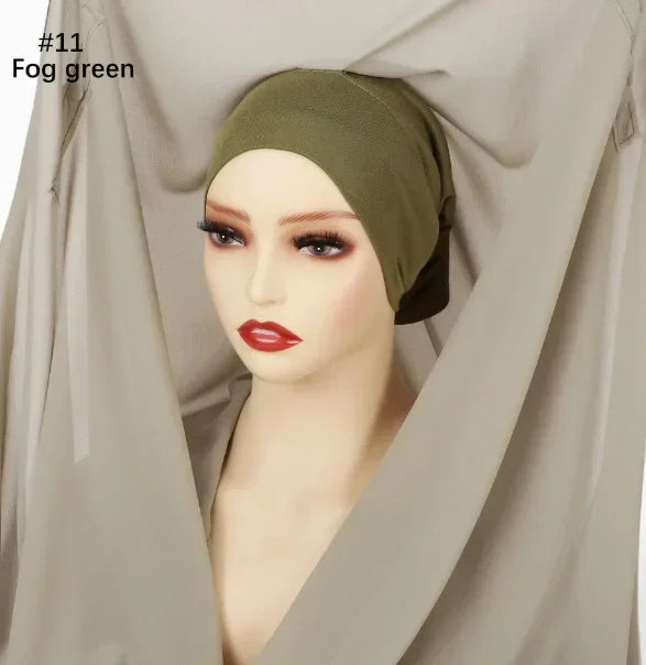 Chiffon Instant Hijab With Bulit-in Magnets Muslim Woman