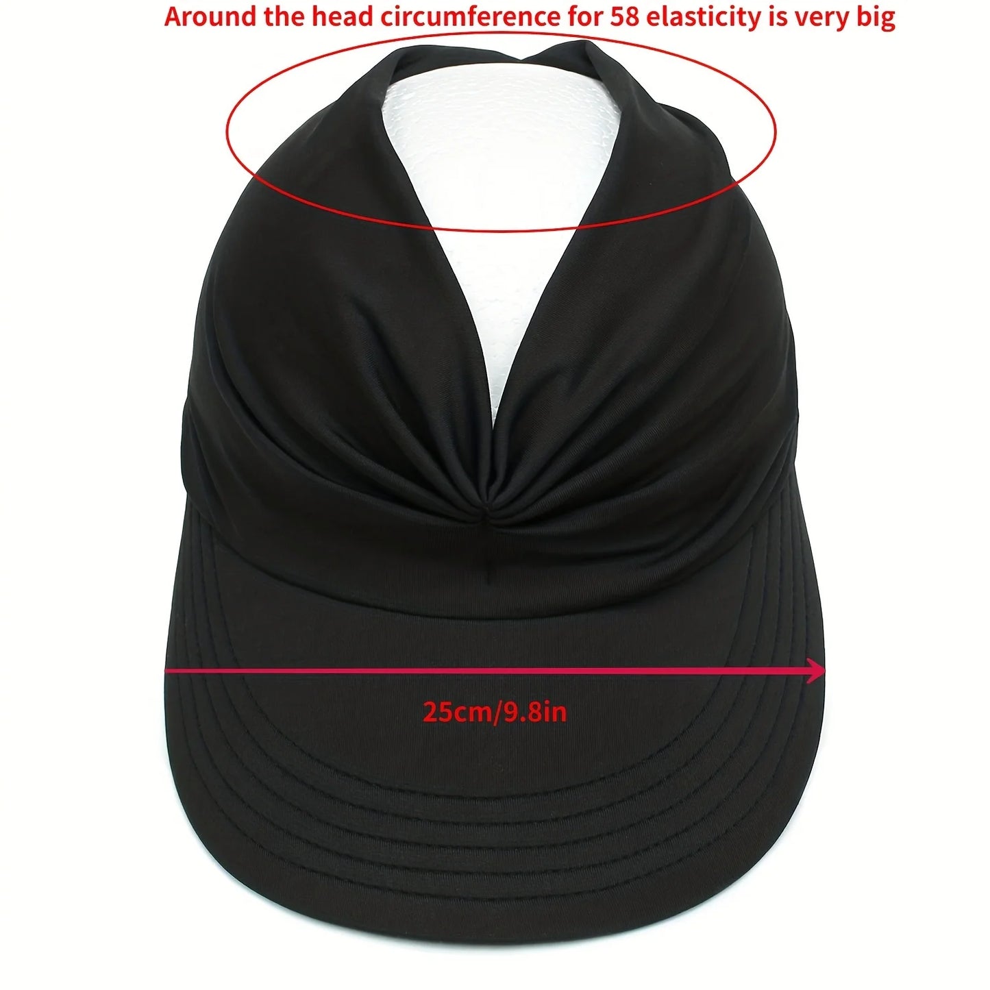 Women’s UPF 50+ UV Protection Sun Visor Hat – Wide Brim Sun Shield for Outdoor Activities