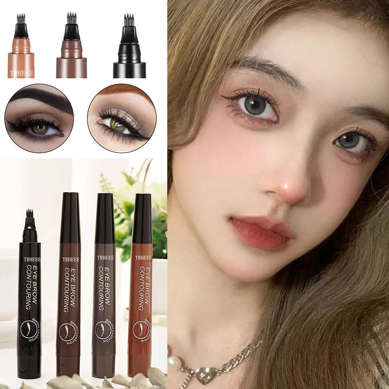4-Tip Eyebrow Pencil – Long-Lasting, Waterproof & Smudge-Proof