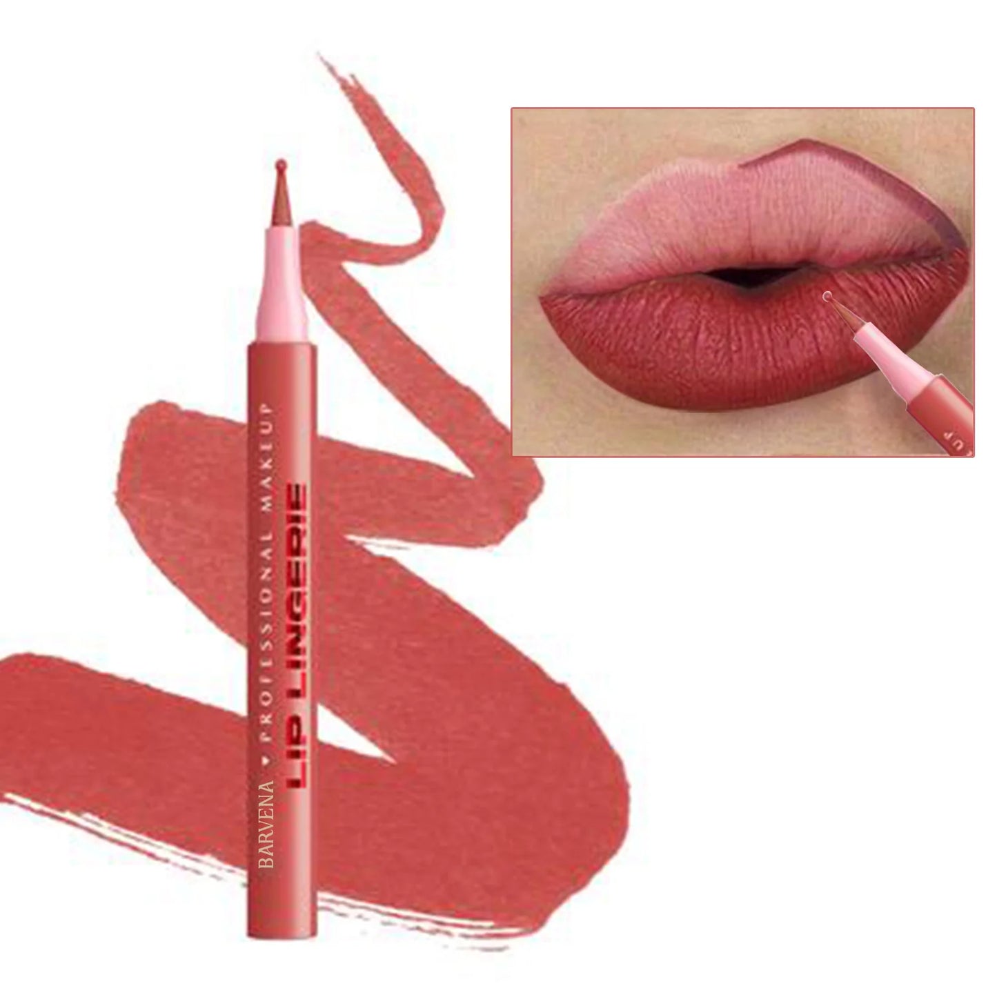 6 Colors Matte Waterproof Lip Liner – Smooth, Smudge-Proof, Hydrating