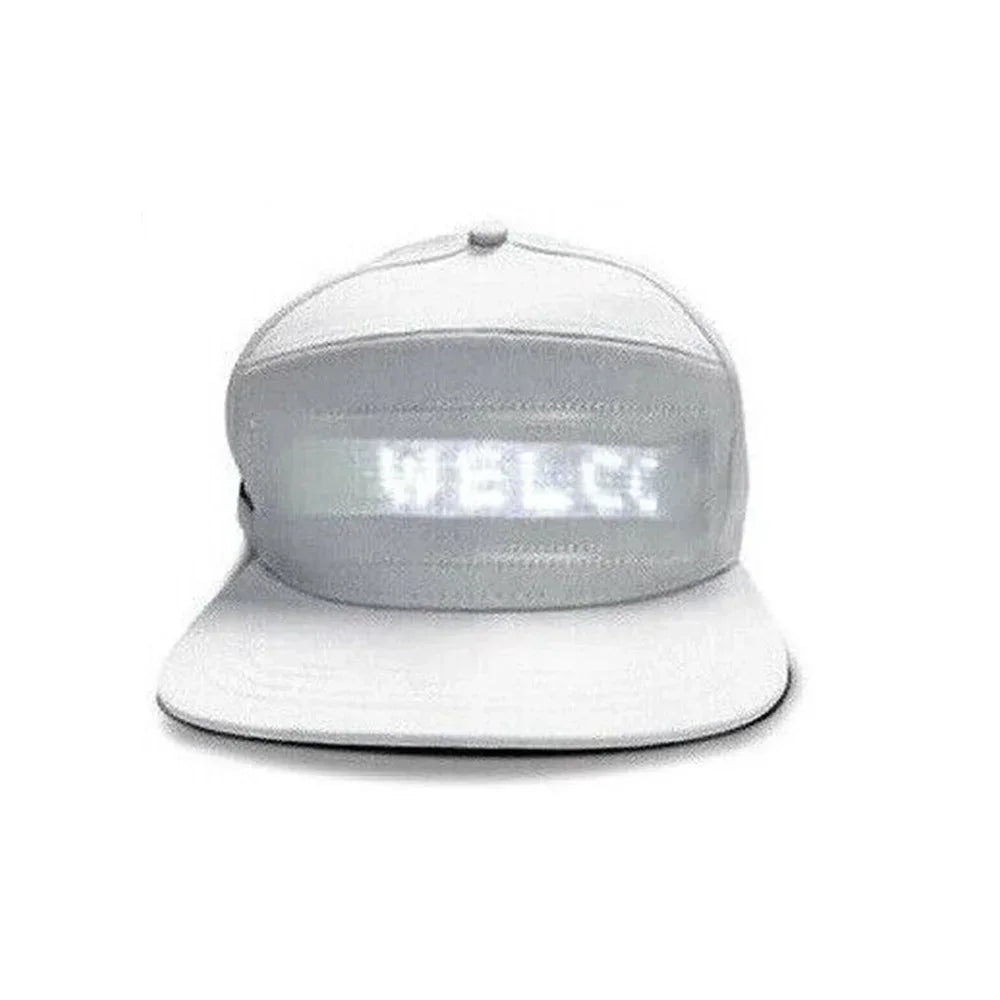 USB Rechargeable Bluetooth APP Programmable Baseball Cap
