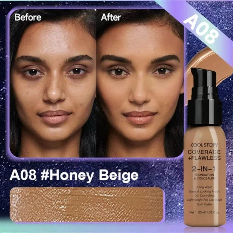 Matte Waterproof BB Cream – Long-Lasting, Hydrating 10-Color Foundation