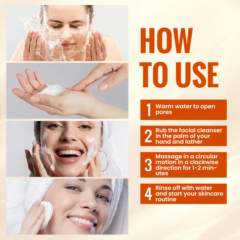 Vitamin C Cleanser Brightening Foaming Cream Washes