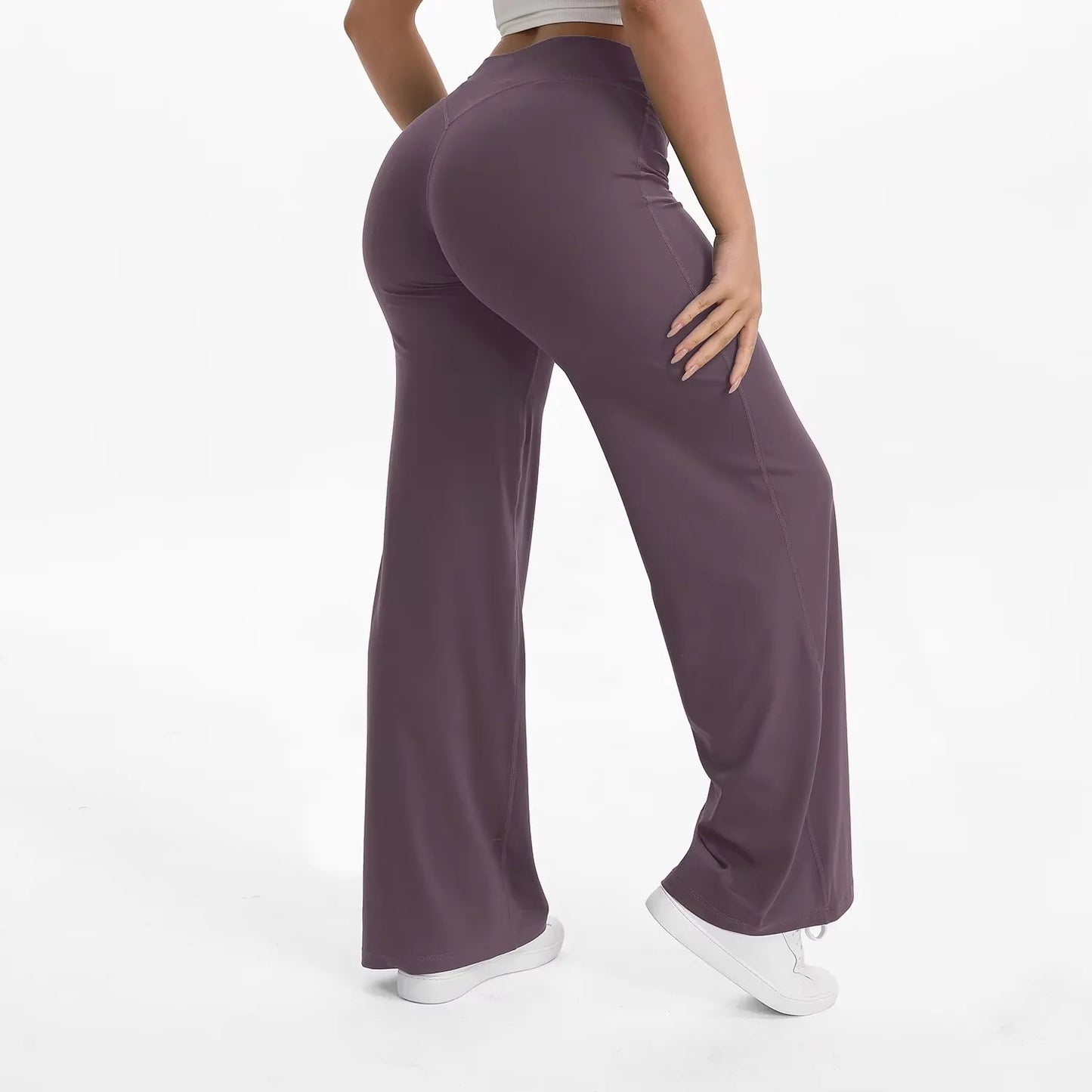 Sport Trousers SoftMotion Straight-Leg Pants Women's High Waist Yoga Bottoms GYM Naked Feel Pilates Running