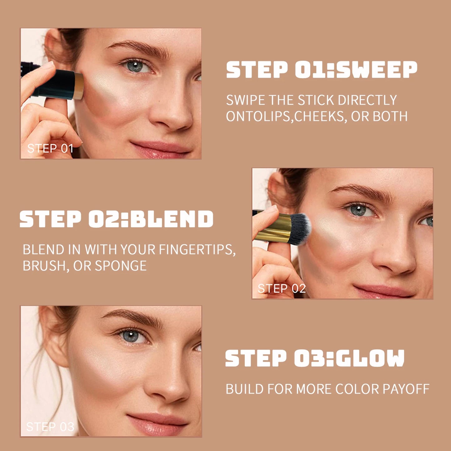 Waterproof Contour Stick – Easy Blend Concealer & Face Shaping