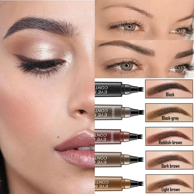 4-Tip Eyebrow Pencil – Long-Lasting, Waterproof & Smudge-Proof