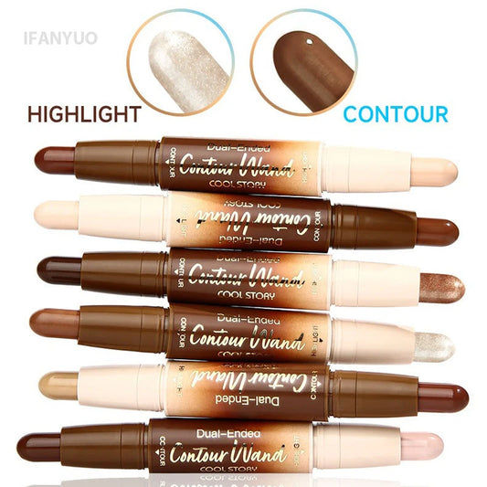 Double-Ended Contour Stick – Waterproof Highlight & Shadow Cream