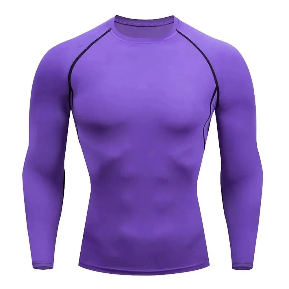 Men Gym Sport T-shirt Compression Elastic T Shirt