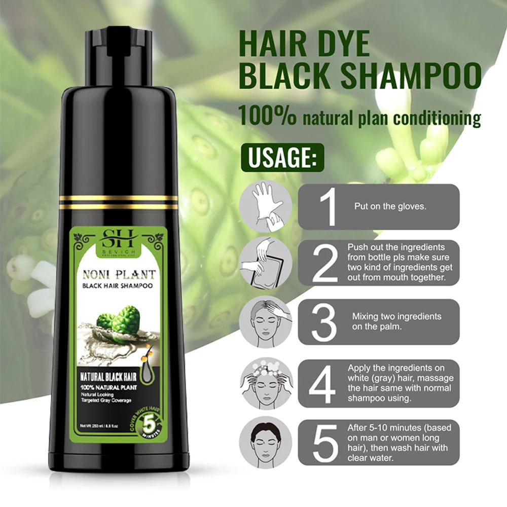 Fast Black Hair Dye Shampoo