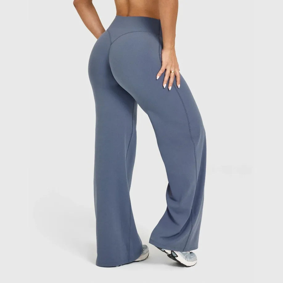 Sport Trousers SoftMotion Straight-Leg Pants Women's High Waist Yoga Bottoms GYM Naked Feel Pilates Running