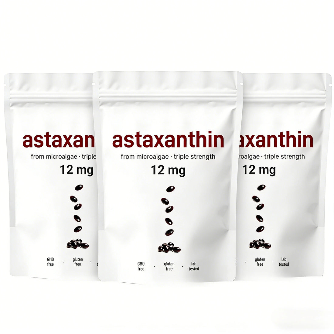 Astaxanthin 12mg Softgels -Most Powerful Antioxidant Daily Antioxidant Support