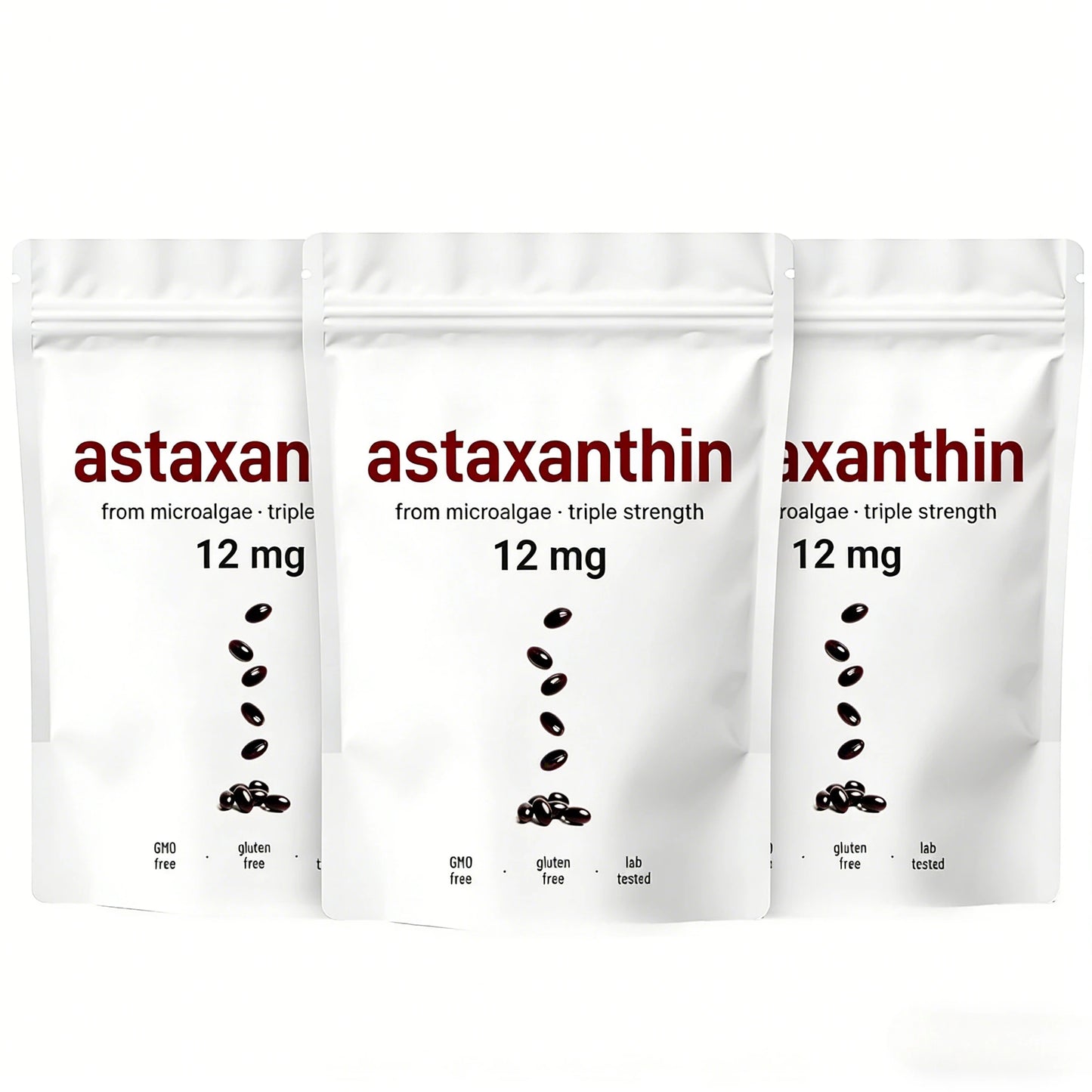 Astaxanthin 12mg Softgels -Most Powerful Antioxidant Daily Antioxidant Support