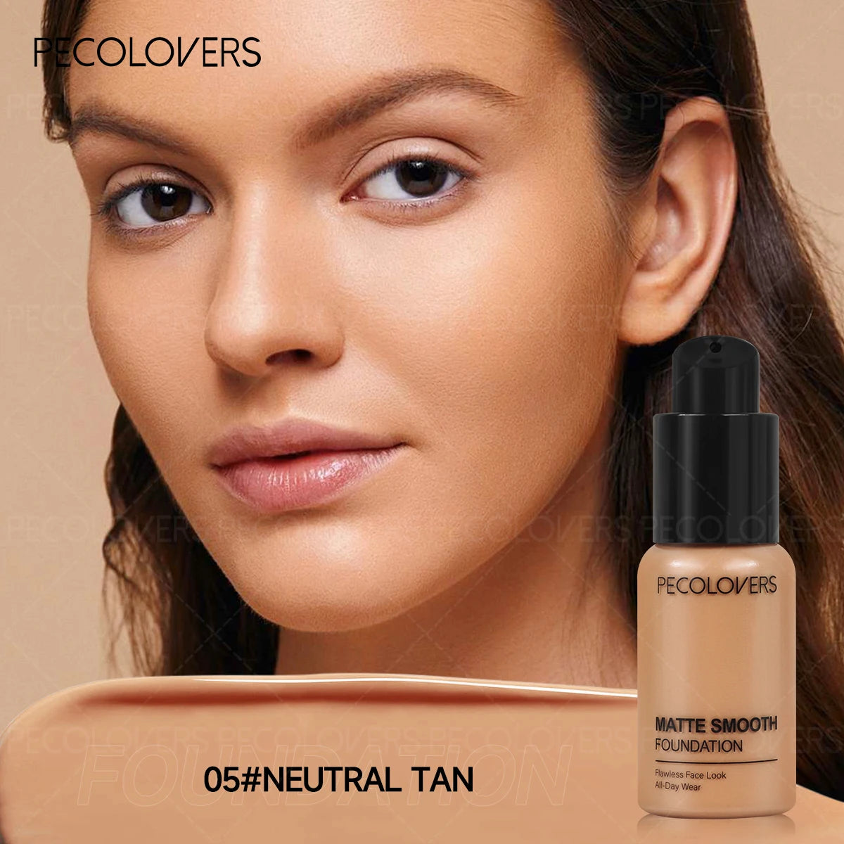 Full Coverage Waterproof Foundation – Oil-Control, Long-Lasting, Multi-Tone Fit