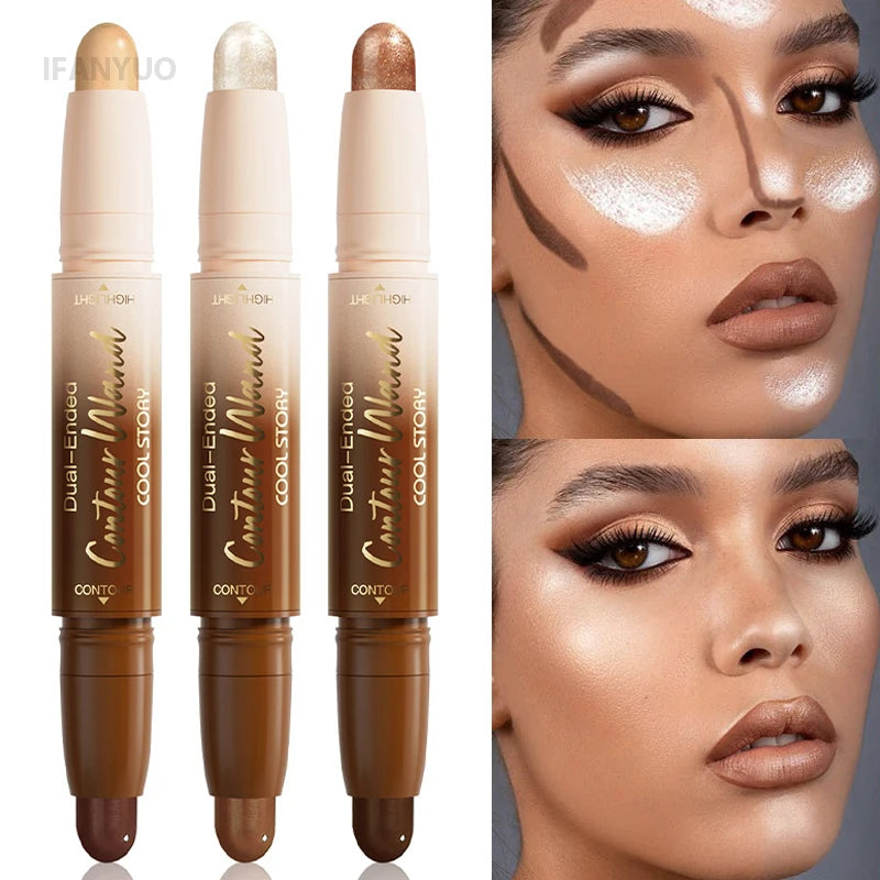 Double-Ended Contour Stick – Waterproof Highlight & Shadow Cream