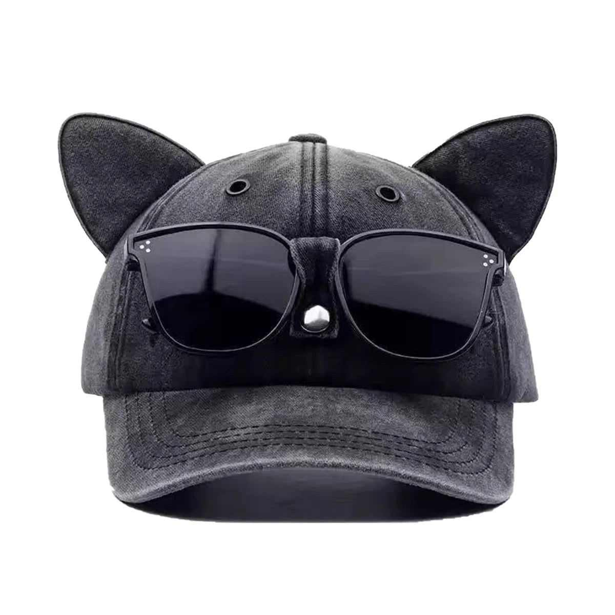 Unisex Personality Cat Ear Baseball Caps Spring Autumn Outdoor Adjustable Casual Hats Sunscreen Hat Sports Cap