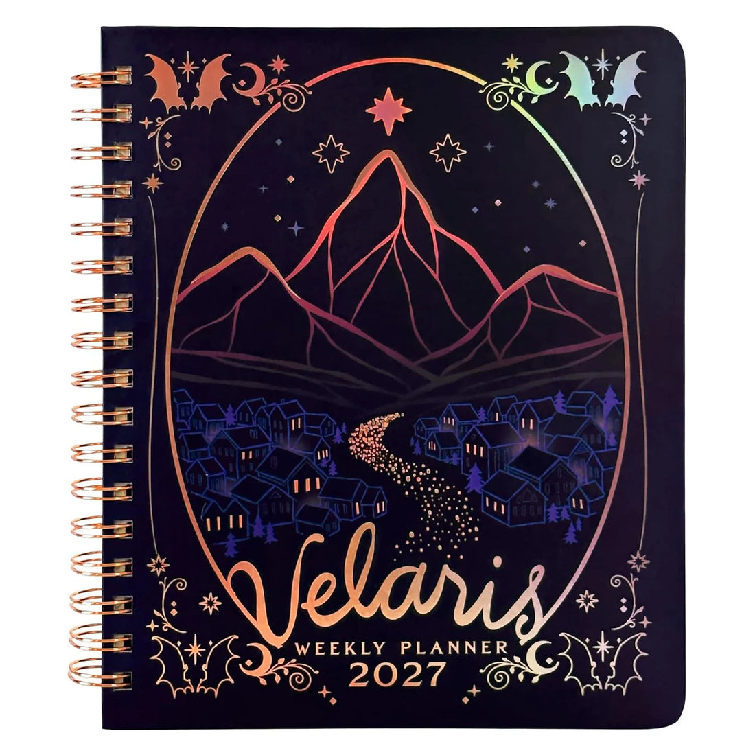 A Court of Thorns And Roses 2027 Hardcover Weekly Monthly Planner Spiral Bound Journal Notebook with Stickers