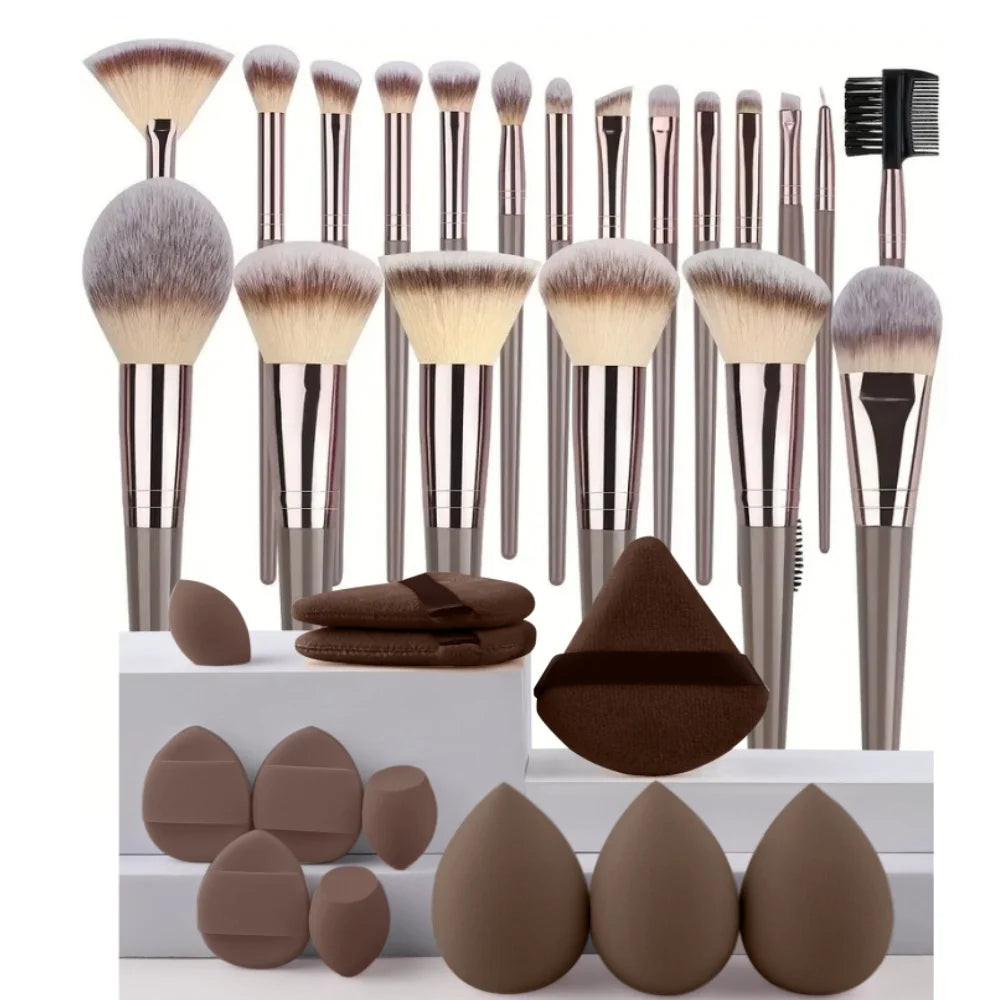 3-20Pcs Premium Foundation Makeup Brushes Set
