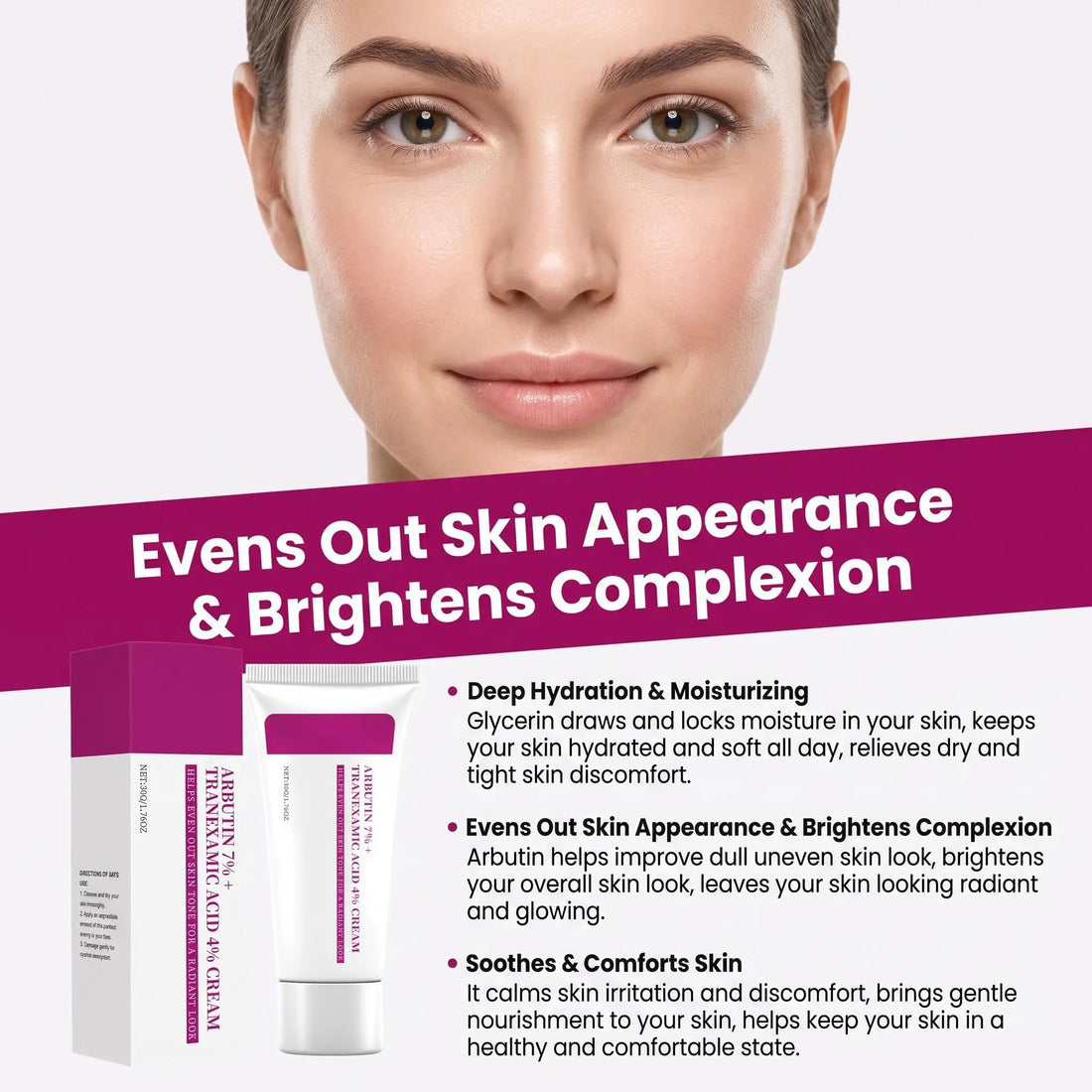 Arbutin Tranexamic Acid Brightening Cream