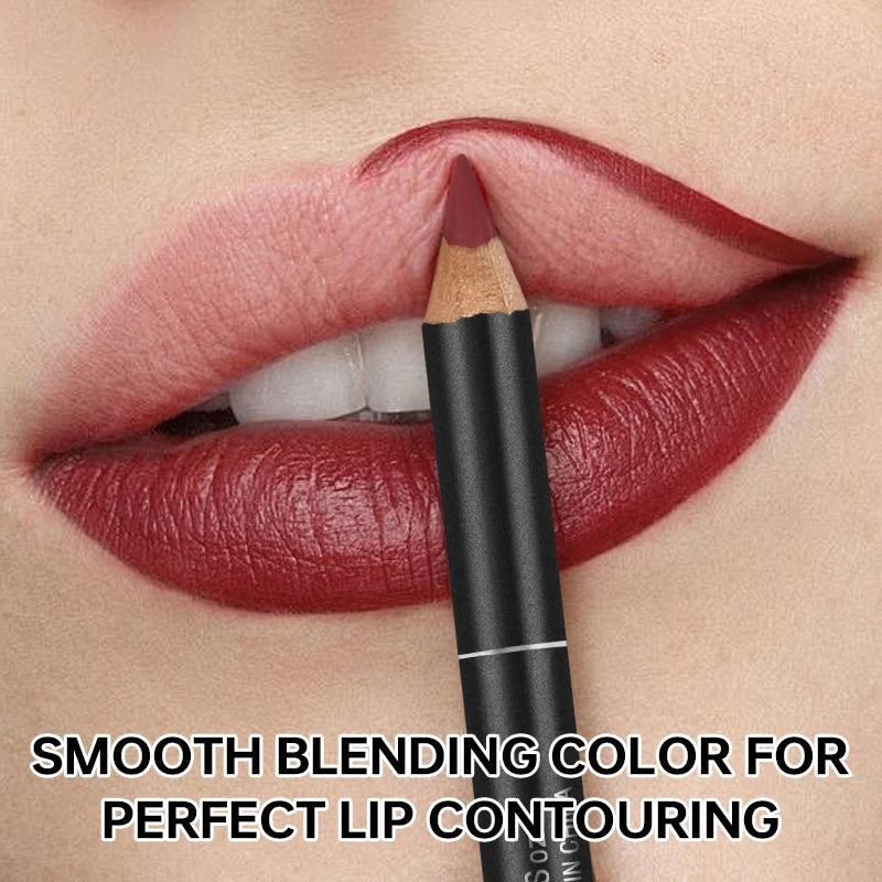 Velvet Matte Waterproof Lip Liner – Long-Lasting, No-Fade Smooth Application