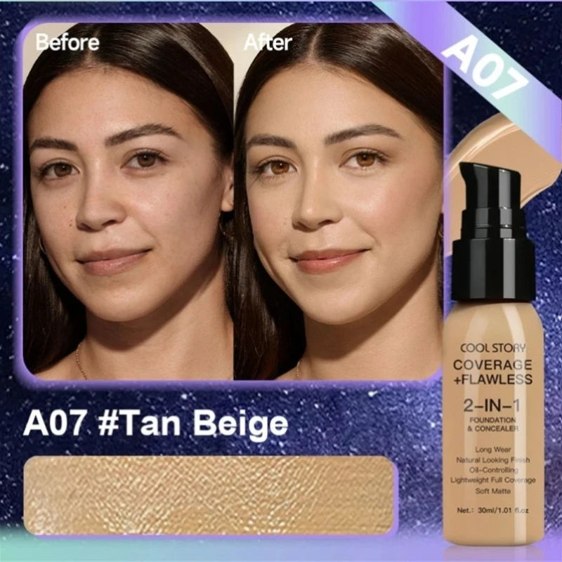 Matte Waterproof BB Cream – Long-Lasting, Hydrating 10-Color Foundation