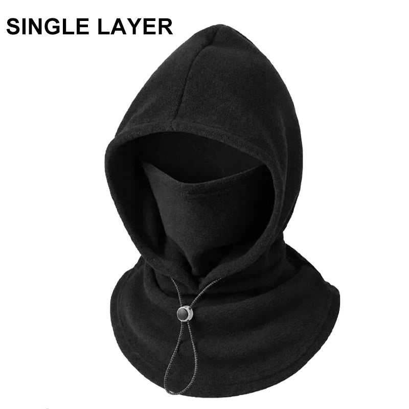 Warm Fleece Balaclava with Mask Thickened Windproof Neck Warmer Earflap Hat Unisex