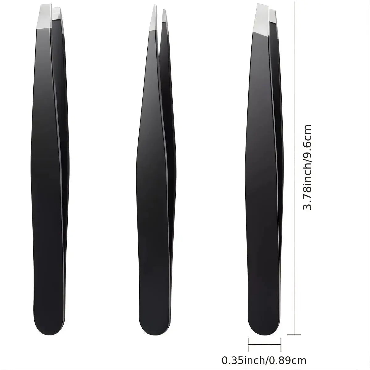 Tweezers Set 3-4pcs Premium Stainless Steel Eyebrow Precision Sharp Tip Tweezers