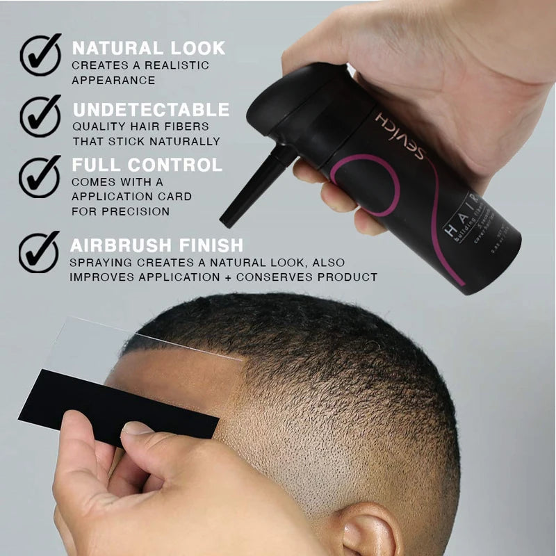 Hair Building Fiber Set Cover Sparse Hair Or Bald Spots Hair Loss Regrowth